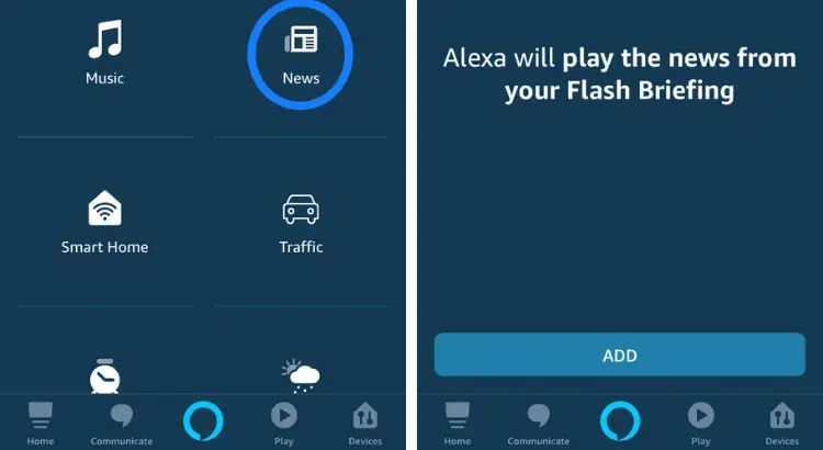 How to Make Smart Routines with Amazon Alexa - Add action, News, ADD 