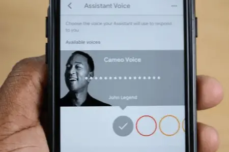 Choose John Legend as your voice assistant 