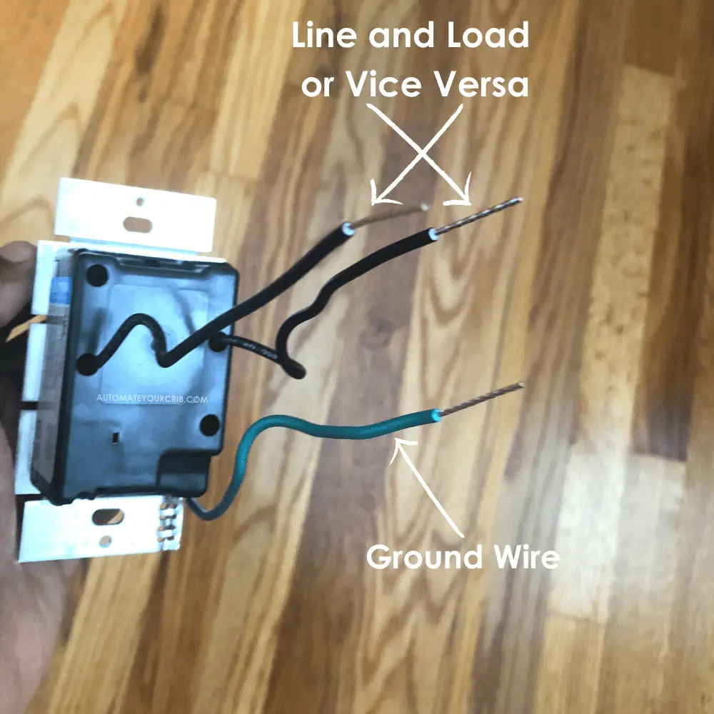 How to Install Smart Switch Without Neutral Wire - Lutron wire switch lines, load, and ground