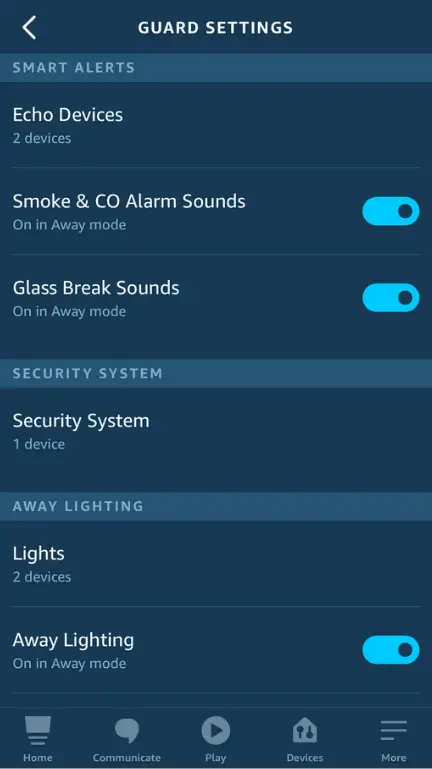 Does Alexa Guard Plus Work with Ring? - Guard Settings