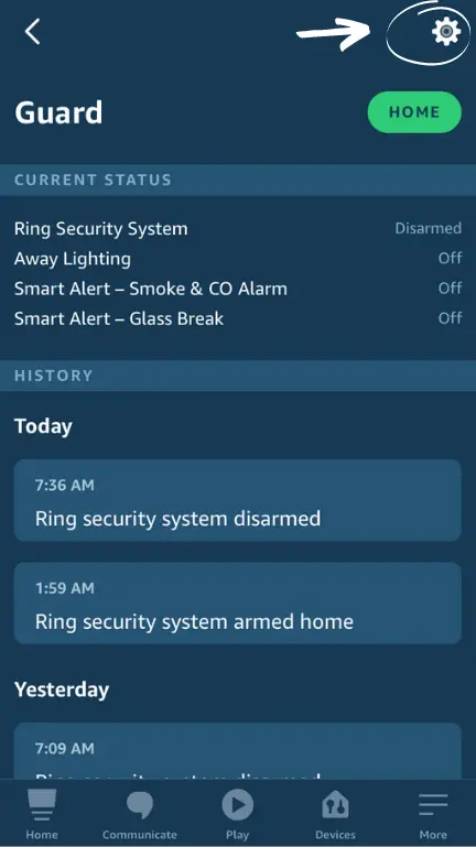Does Alexa Guard Plus Work with Ring? - Guard Current Status